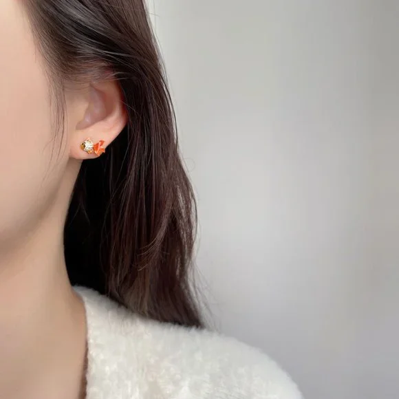 Goldfish Koi fish Earrings - Picture 5 of 6